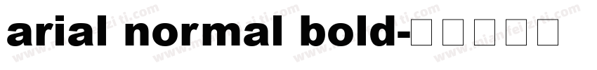 arial normal bold字体转换
